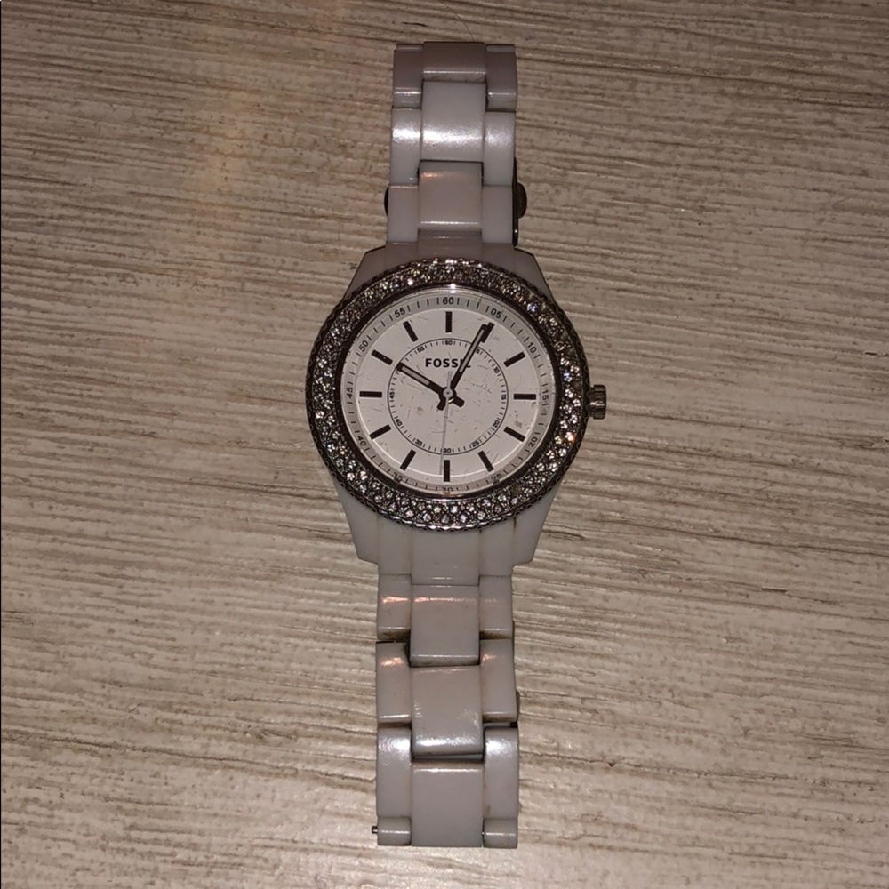 White fossil watch!